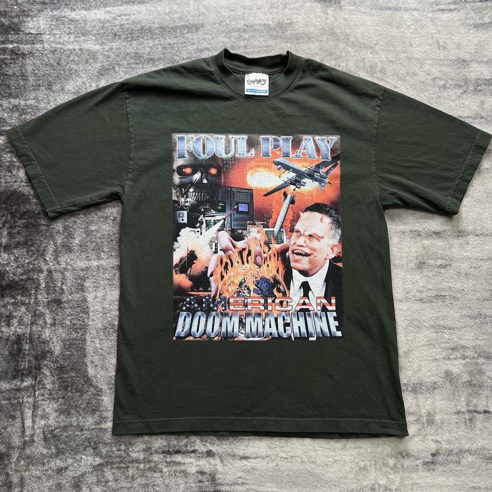 Foul Play American Doom Machine Shirt Size Medium Graphic